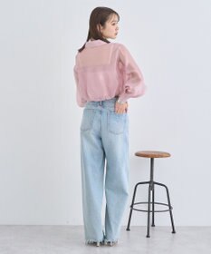 earth music&ecology バルーンシアーショートシャツ