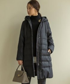 組曲 ライトタフタロングダウンコート