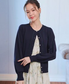 Tiaclasse 【洗える】レースカーディガン