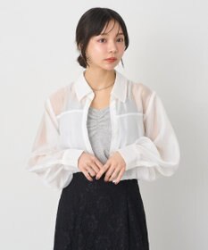 earth music&ecology バルーンシアーショートシャツ