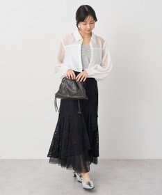 earth music&ecology バルーンシアーショートシャツ