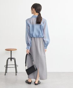 earth music&ecology バルーンシアーショートシャツ