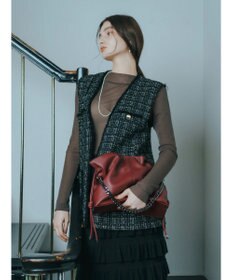 YECCA VECCA 【CLASSY.掲載】2wayチェーンギャザーバッグ