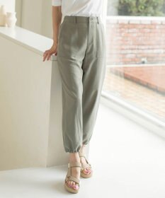 J.PRESS LADIES L 【洗える】Visリネンドビー ベイカー パンツ