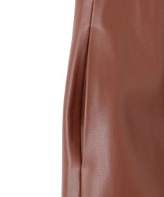 BEIGE， DUPHOT / フェイクレザースカート
