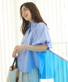 ANY 【接触冷感/UVカット/抗菌防臭/速乾】エニイファンクション パフスリーブブラウス