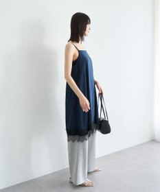 YECCA VECCA レースサテンキャミチュニック