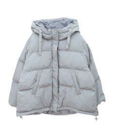 earth music&ecology フーディーパファーブルゾン