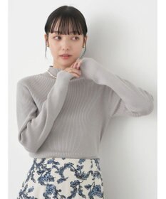 earth music&ecology ハイネックラメニットプルオーバー