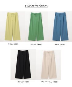 ANY 【ウエストゴム】イージケア美脚パンツ ワイド