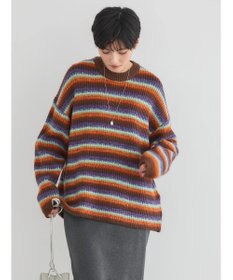 AMERICAN HOLIC グラデーションボーダーニットプルオーバー