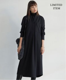 ICB 【WEB限定・洗える】ジョーゼットダブルジャージー ワンピース