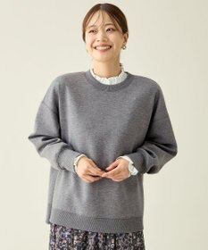 ANY L サイドドットダンボールトレーナー