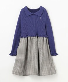 組曲 KIDS 【110-140㎝】千鳥ドッキング ワンピース