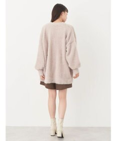 earth music&ecology ロングシャギーＶネックカーディガン