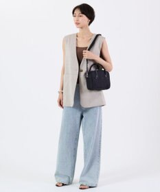 LeSportsac SQUARE TH CROSSBODY/アップタウンディープシーブルー/ブラック