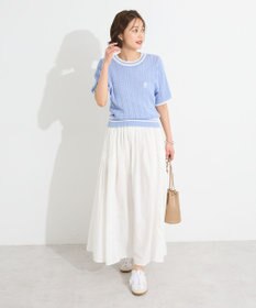 CRAFT STANDARD BOUTIQUE インド綿サイドタック切り替えスカート