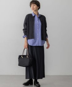 23区 S 【洗える】カシミヤブレンド ケーブルニットカーディガン