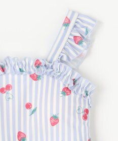 ANY KIDS ストライプ×フルーツ ワンピース 水着