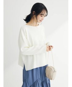 Green Parks 洗える　ボートネックニットプルオーバー