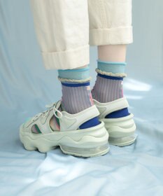 COQ WAVE ECHO シアーボーダーソックス