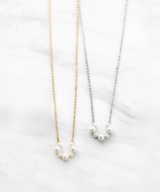 TOCCA FRILL PEARL HORSE SHOE NECKLACE ネックレス