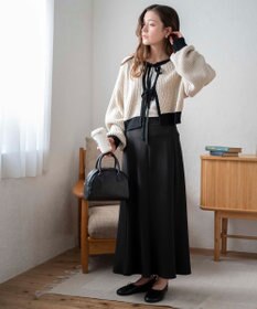 WEGO 【2024年秋冬新色カラー追加★】リボン2WAYカーデ