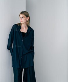 uncrave トリコットシフォン ロングシャツ