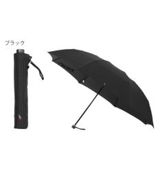 MOONBAT 【大きめ70cm】POLO RALPH LAUREN 折りたたみ傘 メンズ ストライプ ワンポイント刺繍