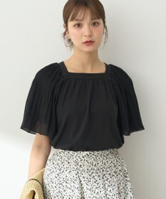 earth music&ecology マジョリカフレアスリーブスクエアプルオーバー