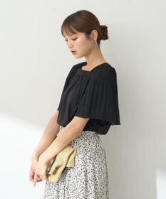 earth music&ecology マジョリカフレアスリーブスクエアプルオーバー