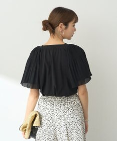 earth music&ecology マジョリカフレアスリーブスクエアプルオーバー