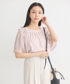 earth music&ecology マジョリカフレアスリーブスクエアプルオーバー