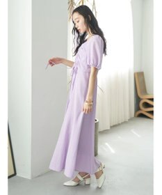 earth music&ecology ＳＥＴ２点パフスリーブブラウス＋キャミワンピース