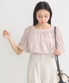 earth music&ecology マジョリカフレアスリーブスクエアプルオーバー