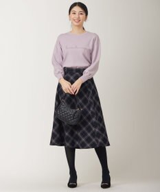 ANY SIS 【洗える】ロゴ刺繍 ニット