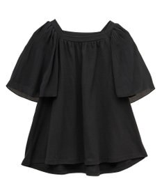 earth music&ecology マジョリカフレアスリーブスクエアプルオーバー