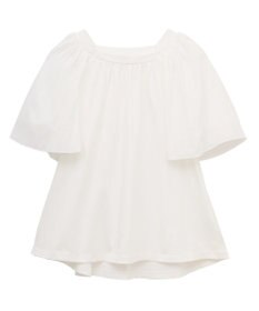 earth music&ecology マジョリカフレアスリーブスクエアプルオーバー