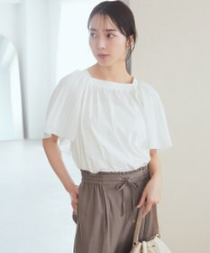 earth music&ecology マジョリカフレアスリーブスクエアプルオーバー