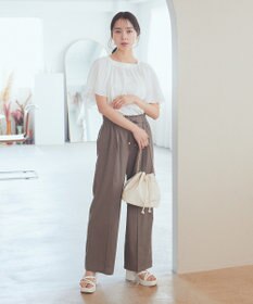 earth music&ecology マジョリカフレアスリーブスクエアプルオーバー