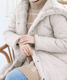 Tiaclasse 【2WAY】エコファーキルティングリバーシブルコート