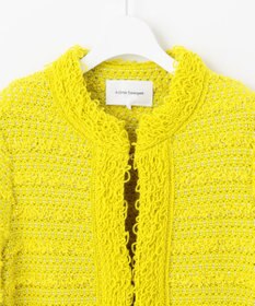 自由区 【カトリエムブーケ】Tweed melange フリンジジャケット