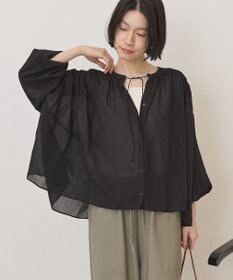 AMERICAN HOLIC スキッパーギャザーブラウス