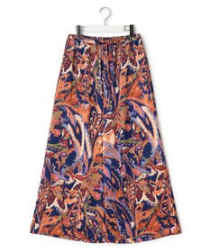 J.PRESS YORK STREET 【WOMEN】プリントリラックスワイドパンツ