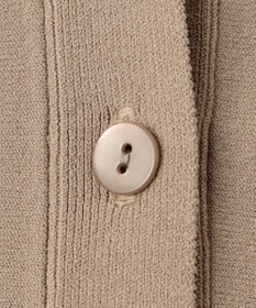 自由区 S 【接触冷感・UVカット・洗える】クレープストレッチニット カーディガン