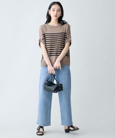 ANY L ラミータッチオーバーニット