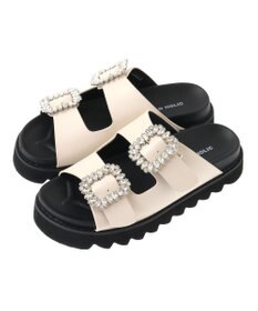 AMERICAN HOLIC ビジューフラットサンダル