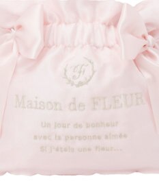 Maison de FLEUR オーガンジーダブルリボン2Wayトートバッグ