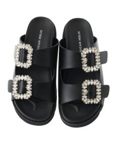 AMERICAN HOLIC ビジューフラットサンダル