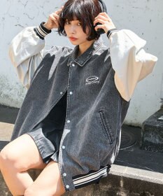 WEGO 【ユニセックス着用ITEM】デニムスタジャン